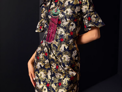 Koi Fish Cheongsam Qipao Chinese Dress