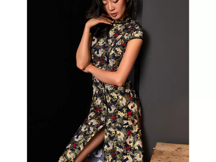 Golden Koi Pearl Qipao / Cheongsam Dress