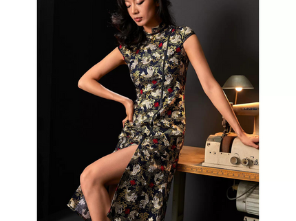 Golden Koi Pearl Qipao / Cheongsam Dress
