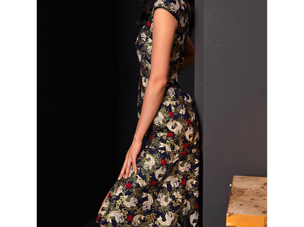 Golden Koi Pearl Qipao / Cheongsam Dress