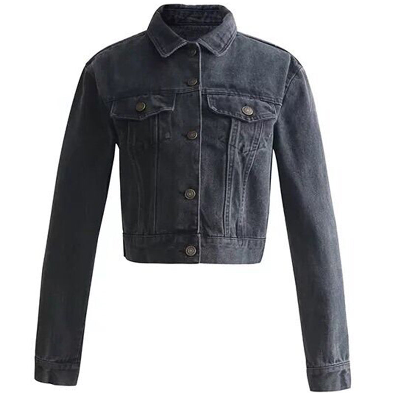 Smokey Cropped Denim Jacket