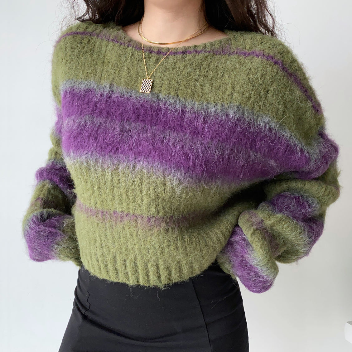 Pullover Cropped Knit Sweater