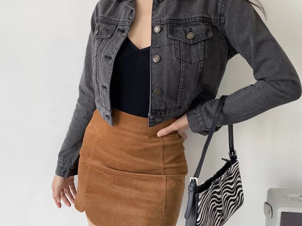 Smokey Cropped Denim Jacket