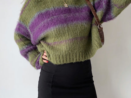 Pullover Cropped Knit Sweater