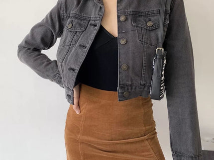 Smokey Cropped Denim Jacket