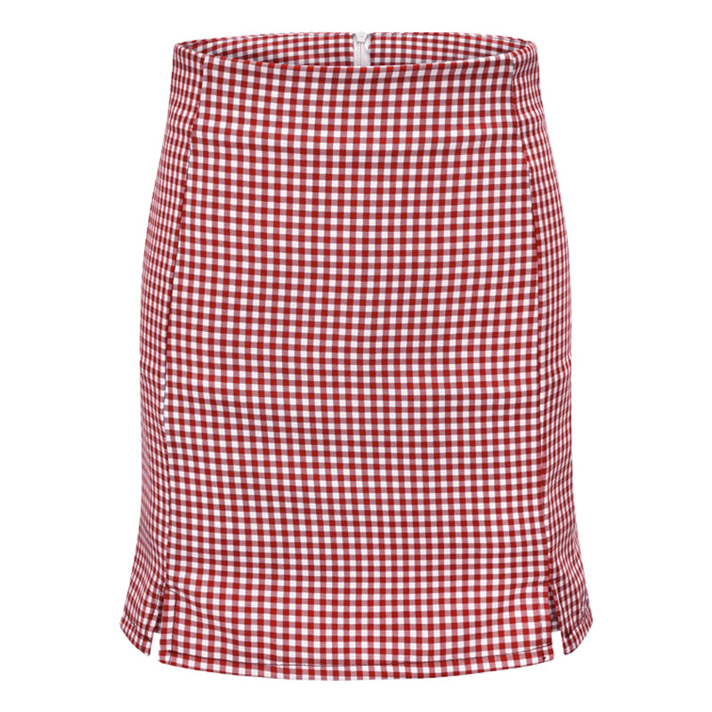 High Waist Retro Mini Skirt
