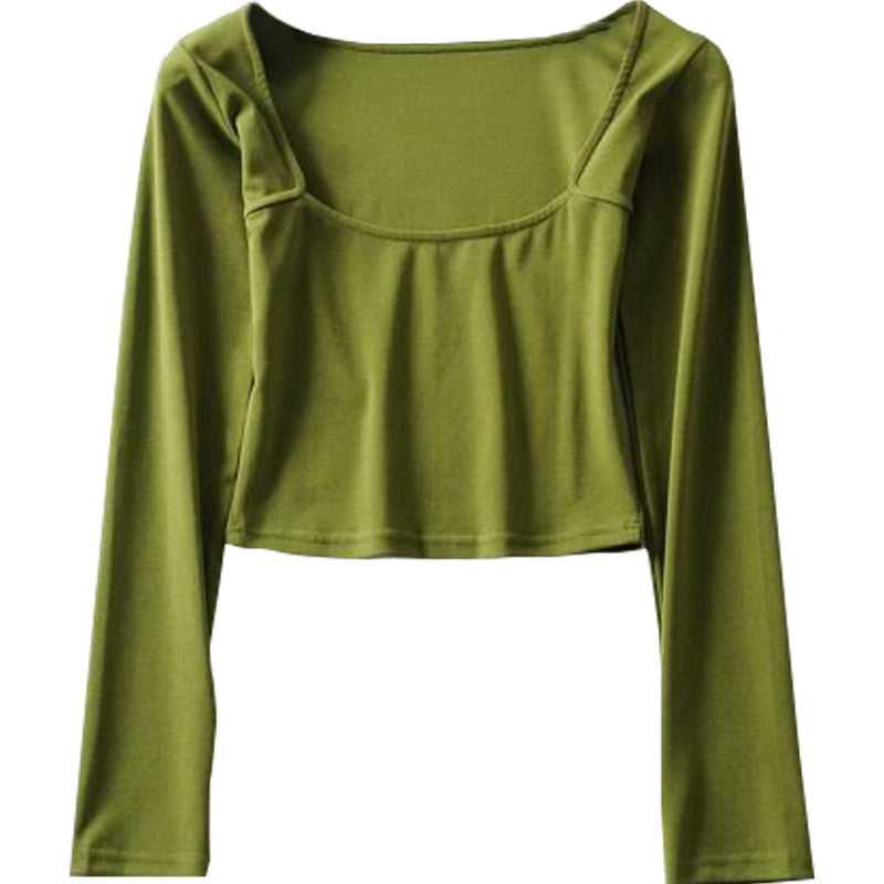 Pistachio Long Sleeve Crop Top