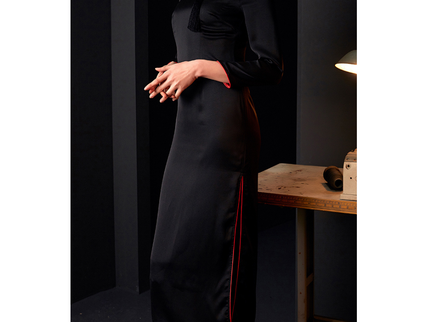 Black Long Modern Qipao