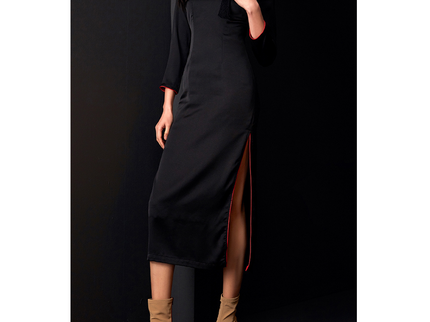 Black Long Modern Qipao