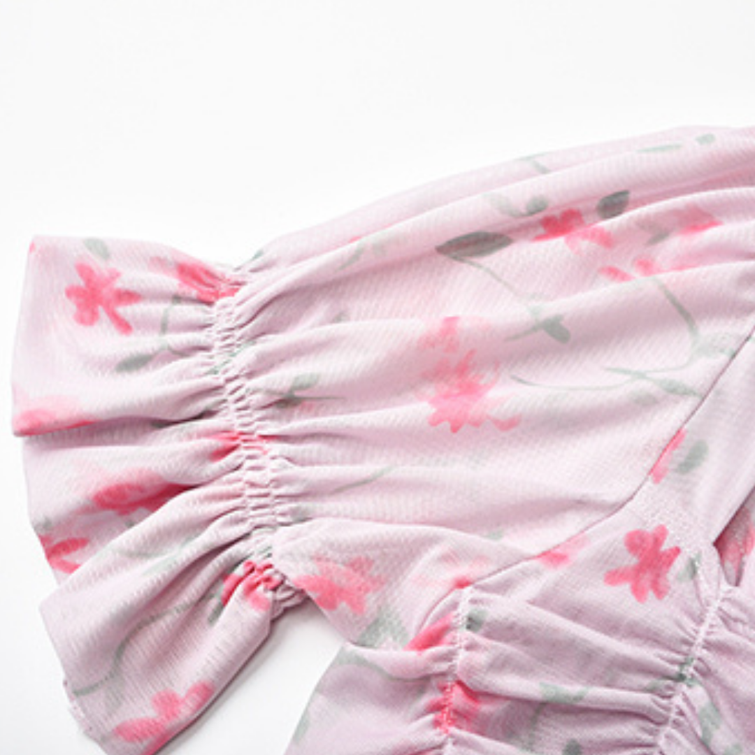 Pink Ruffle Crop Top