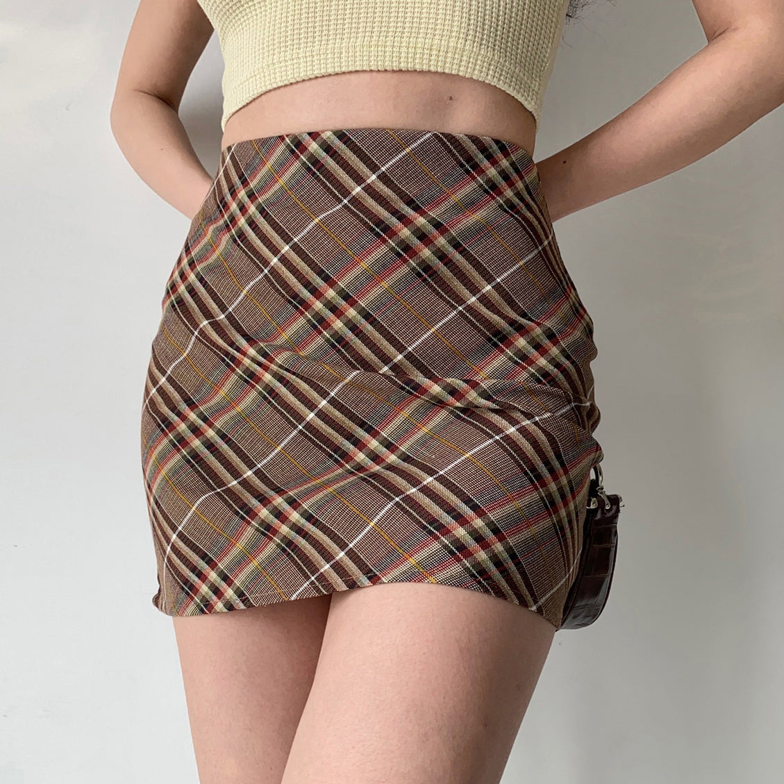 Plaid Mini Skirt